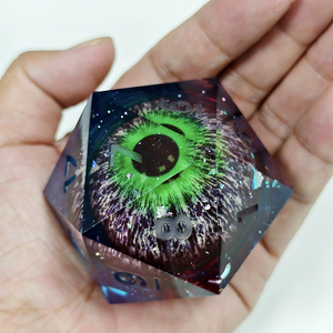 Dés à 20 faces en résine colorée avec yeux pour <span class=keywords><strong>jeu</strong></span> <span class=keywords><strong>de</strong></span> D&D, dés D20 <span class=keywords><strong>de</strong></span> grande taille - Product Image 2