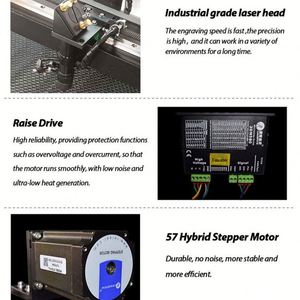 Grabador láser 1325 CO2 acrílico 150W máquina de grabado de corte láser de cristal - Product Image 6
