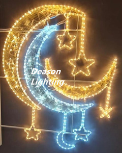 2025 ramadan trang trí đèn trung tâm mua sắm ngoài trời EID mubarak trang trí đường phố 2D EID ramadan dẫn dây Motif đèn - Product Image 6