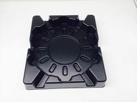 Plateau de stockage empilable personnalisé en PS thermoformé sous vide, antistatique ESD, durable et respectueux de l'environnement pour composants électroniques