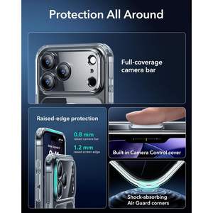 Funda para iPhone 17 Pro Max Transparente Antigolpes Magnética Compatible con Protección de Cámara Cobertura Total Esquinas Reforzadas - Product Image 1