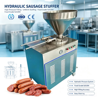 Machine à farcir les saucisses hydraulique 500 kg/h, machine à remplir la viande, machine à fabriquer des saucisses, salami, chorizo, hot-dogs, bratwurst