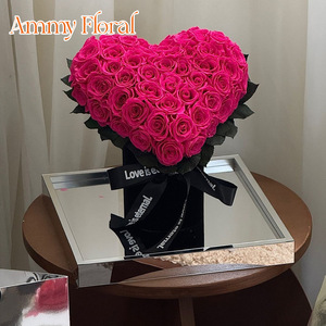 AM-PF148 <span class=keywords><strong>Boîte</strong></span> en acrylique de luxe Idée cadeau pour la fête des mères Roses <span class=keywords><strong>éternelle</strong></span>s conservées Grande <span class=keywords><strong>rose</strong></span> en forme de cœur <span class=keywords><strong>Rose</strong></span> <span class=keywords><strong>éternelle</strong></span> carrée Saint-Valentin - Product Image 6