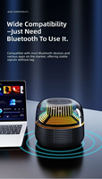 Altavoz Inalámbrico BT 5.2 al por Mayor con Luces RGB Deslumbrantes, Sonido Estéreo, Caja de Fiesta Portátil para el Hogar/Escritorio, Compatible con Asistente IA, 30-50W