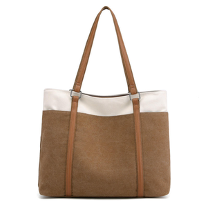 New Fashion <b>Large</b> Capacity Canvas Handbag Women's <b>Bag</b> Zipper Shopping <b>Bag</b> - Product Image 6