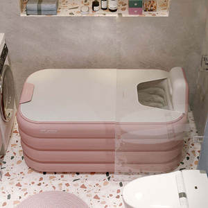 อ่างอาบน้ำทำน้ำแข็งแบบพกพาขนาดใหญ่อ่างน้ำวนแบบพับเก็บได้ - Product Image 5