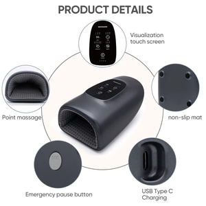 Masajeador Eléctrico Inalámbrico de Alta Calidad para Manos y Muñecas, con Compresión Térmica, Terapia de Masaje para Dedos y Palma, Vibrador - Product Image 4