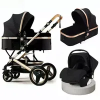 Poussette pliable de luxe 4 en 1 en alliage pour bébé par les fabricants comprend la poupée Mima Kinderwagen