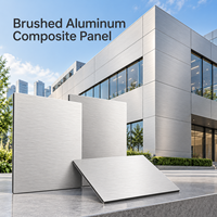 Panneau composite en aluminium brossé bronze de 3 mm 4x8 pieds pour revêtement de meubles sur mesure