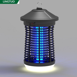 <span class=keywords><strong>Lampe</strong></span> <span class=keywords><strong>anti</strong></span>-moustiques et <span class=keywords><strong>anti</strong></span>-mouches extérieure étanche avec lumière UV, indice IP33, contrôle par la lumière, choc électrique, minuterie intelligente - Product Image 3