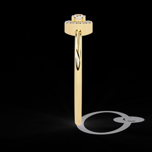 แหวนหมั้นเพชรทรงกลมธรรมชาติ สี FG ความสะอาด VS คุณภาพการเจียระไนยอดเยี่ยม เครื่องประดับงานแต่งงาน - Product Image 5