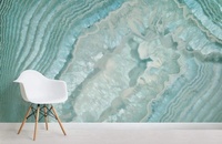 Dinding Ruang Tamu Rosa Kuarsa Kristal Geode Panel Kaca