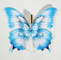Bouteille de parfum 3D en forme de papillon, ornements décoratifs haut de gamme, souvenir, carte de parfum DIY