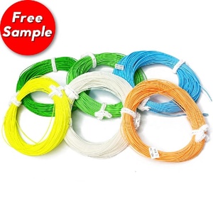 Alta calidad al por mayor personalizado ponderado hacia adelante flotante 100 pies 2 bucles soldados línea de pesca con mosca - Product Image 1