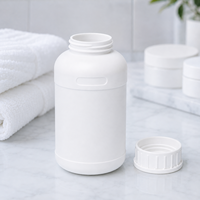 Bouteille en plastique ronde à large ouverture de 1000 ml en HDPE, col de 42 mm, pour savon liquide, shampoing, gel douche, emballage cosmétique