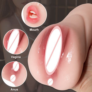 Nouvelle Coupe Masturbatrice 3-en-1 pour Homme, Jouet Sexuel Réaliste Vagin pour Hommes, Masseur Sexuel pour Hommes, Jouets Sexuels en <span class=keywords><strong>Latex</strong></span> pour Adultes - Product Image 3
