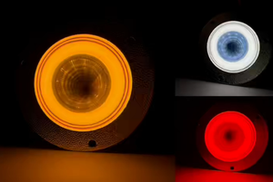 Nuova Luce Tunnel 3D 10-30v da 2 e 2,5 Pollici, Luce <span class=keywords><strong>Lampeggiante</strong></span> Rossa, Gialla e Bianca per Luci di Camion - Product Image 4