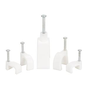 Klip kabel plastik kualitas tinggi Tipe kuku bulat dengan kategori produk klip kabel penyangga kabel 6mm 7mm 8mm - Product Image 1