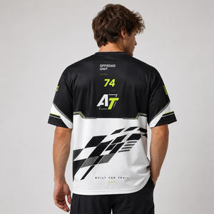 Custom Dry Fit Motocross Jersey Men Short Sleeve Mesh Dirt <b>Bike</b> Racing <b>Shirt</b> Sublimation for Road Team Sporty - Product Image 2