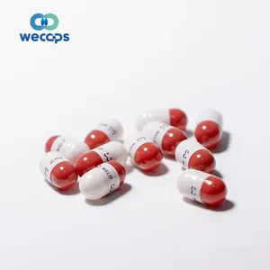 Cápsula de gelatina wecaps, cápsula vazia impressa personalizada de alta qualidade para comprimido