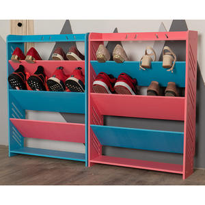 Étagère de rangement multicouche ultra-mince Style design moderne Petite <span class=keywords><strong>armoire</strong></span> à chaussures 17cm de <span class=keywords><strong>profondeur</strong></span> Porte dortoir - Product Image 2