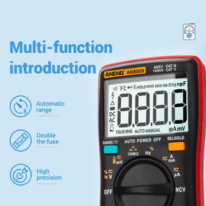Multimètre numérique ANENG AN8008 True RMS, tension AC/DC, ampèremètre, ohmmètre, testeur <span class=keywords><strong>de</strong></span> tension et d'impédance haute précision - Product Image 2