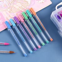 Stylo gel Pastel grande capacité bricolage pinceau spécial marqueur fluorescent couleur peinture flash stylo main compte stylo apprentissage