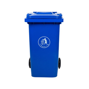 Lid Up Trash Can 120L Plastic Wheeled <b>Square</b> Outdoor Waste <b>Bin</b> - Product Image 3