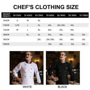 Fábricas de alimentos Servicio de restaurante Camisa de chef Camisas unisex para camareros Chef Chaqueta de cocina Ropa de cocinero Uniforme - Product Image 5