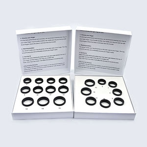 <span class=keywords><strong>Kit</strong></span> d'affichage d'anneaux de fiançailles de mariage magnétiques avec support en diamant, outil de vente avec boîtier en plastique - Product Image 3