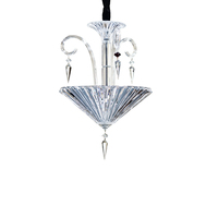 Lustre moderne de luxe avec bras en spirale et pampilles en forme de glaçons pour la maison, l'hôtel, la salle à manger, éclairage de plafond