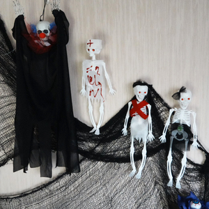Esqueletos <span class=keywords><strong>de</strong></span> Plástico Blancos Portátiles para Halloween, Decoración Colgante, 3 Esqueletos Disfrazados para Fiestas y Casas Encantadas, Venta al Por Mayor - Product Image 5