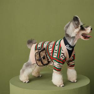 Roupa de cachorro, atacado, designer de luxo, roupa para cachorro, gato, malha, para cães pequenos, médios e grandes - Product Image 3