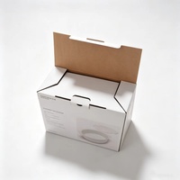 Boîte cadeau en papier personnalisée, élégante, durable et réutilisable pour un ensemble de matériel de cuisson en céramique, carton d'emballage pliable blanc
