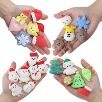 Mini Squishies Noël Squishy Jouets Faveurs De Fête De Noël Kawaii Squishy Jouets Salle De Classe Cadeaux Goodie Bag Stuffers