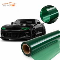 Film teinté pour phares et feux arrière de voiture NANOTEK TPU vert auto-réparant anti-rayures résistant aux UV changeant de couleur 0,3m*15m 7,5mil OEM