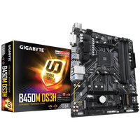 Motherboard komputer murah Gigabit B450M DS3H AM4 mendukung R5 Core Processor Gaming Motherboard