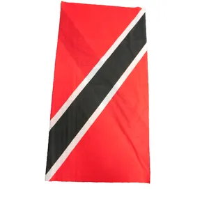 Tubo de cuello con bandera de Trinidad, multiusos, de licra, poliéster, sin costuras