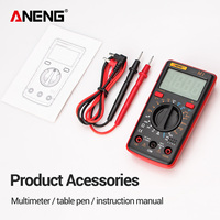 Untuk Multimeter Digital M1 0-600V AC/DC 10A Layar 4-Digit dengan Indikator Baterai Lemah untuk Penggunaan Industri & Rumah Tangga