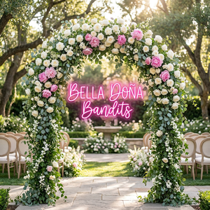 Letrero <span class=keywords><strong>de</strong></span> Neón Personalizado para Boda, Letrero LED con Nombre Personalizado, Bella Dona, Luz <span class=keywords><strong>de</strong></span> Neón Rosa para Eventos Románticos, Decoración <span class=keywords><strong>de</strong></span> Arcos y Ceremonias - Product Image 1