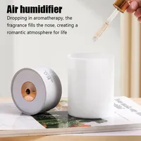 Humidificateur d'air de voiture 260ML USB Diffuseur d'huiles essentielles Humidificateur d'arôme domestique Générateur de brume LED Veilleuse Mini humidificateur ultrasonique
