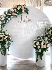 EFS E-R0 giá thấp 6ft Tấm backdrop trang trí đám cưới tường Hợp kim nhôm hiển thị đứng nền tùy chỉnh màu sắc kích thước OEM - Product Image 2