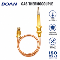 Katup Gas Termokopel Berulir Tetap M8x1 Tembaga Tahan Lama untuk Peralatan Gas Propana dan Gas Alam Termasuk Pemanas Air RV Hotel