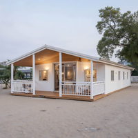Villa pliable préfabriquée en acier à prix abordable, 20ft 40ft, maison modulaire mobile extensible, bureau, hôtel, supermarché