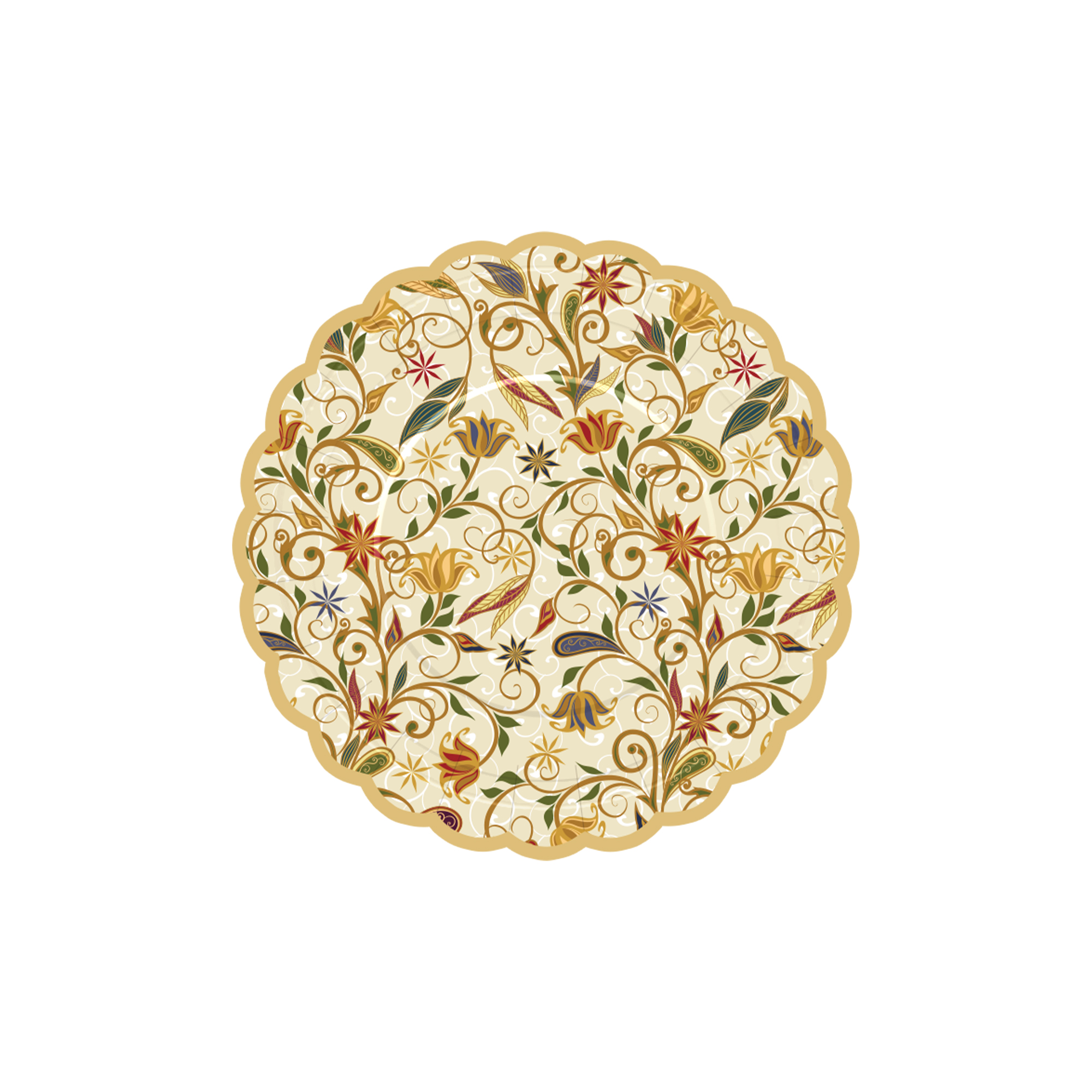 Plato de papel de 8 pulgadas * 8 unidades