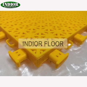 Зеленая плитка из полипропилена, Современная противоскользящая износостойкая подушка для наружных игровых площадок, Спортивная виниловая напольная подушка - Product Image 4