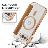 Étui portefeuille en cuir avec clip à cartes et aimant, coque transparente pour Google Pixel 10A 9 Pro XL 8A 7A, placage, compatible charge sans fil, étui à rabat