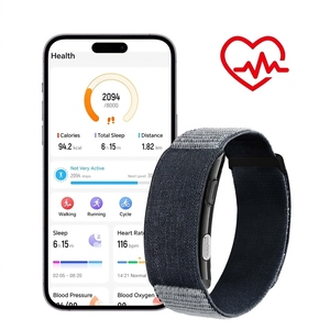 <span class=keywords><strong>Montre</strong></span> connectée carrée en silicone sans écran avec moniteur de fréquence cardiaque, suivi de la température corporelle, étanche pour femmes - Product Image 4