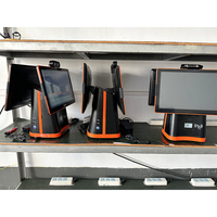 Caisse enregistreuse Android avec reconnaissance faciale, terminal POS à double écran, lecteur de code QR, terminal POS avec imprimante thermique
