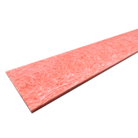Couverture en fibre de verre insonorisante de couleur rose, certifiée ASTM UL, avec isolation thermique en aluminium, face en feuille d'aluminium, R13